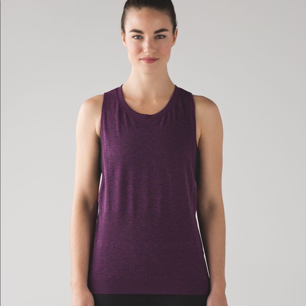 Lululemon Breeze By Muscle Tank - Aurora / Black
